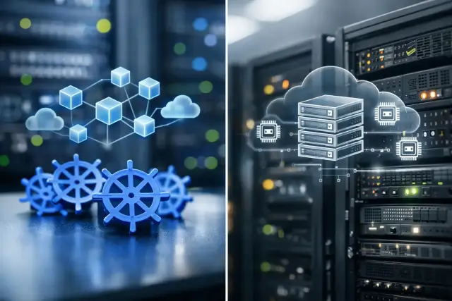 Elegir entre Kubernetes o operación de infraestructura de VM