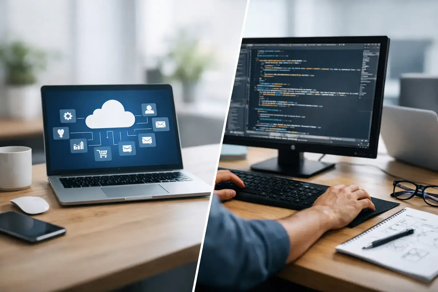 SaaS platform or develop individually?